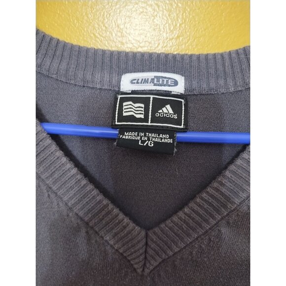 Adidas Climalite "Eagles Landing Golf Club" Cotton Blend Knit Vest L Preppy 2007 - Picture 3 of 7